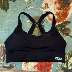Lorna Jane Black Padded High Intensity Racerback Adjustable Sports Bra XS